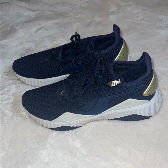 Puma Women’s Defy Training Blue 🔵 Athletic Shoes Chunky Sole Sneakers SZ 8 - Picture 2 of 6